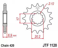 Зірка передня JT Sprockets JTF1120.10