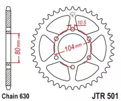 Зірка задня JT Sprockets JTR501.33