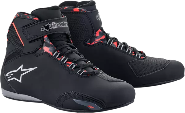 Черевики Alpinestars SEKTOR WP, Чорний/Сірий/Червоний, 12.5