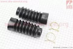 Гофра переднього амортизатора діаметр 30 на 45мм довжина 125мм чорні пара (Китай)