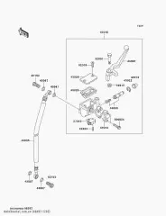 Важіль-рукоятка,переднього гальма BN125-A3 (460921203)