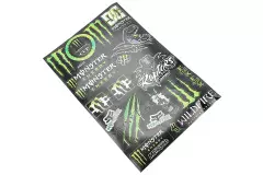 Наклейки набір 21шт MONSTER ENERGY (20х30см)