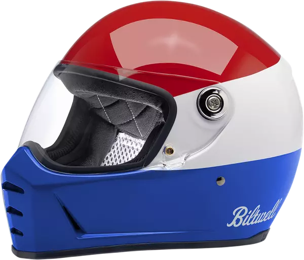 Шолом BILTWELL Lane Splitter, Червоний/Білий/Синій, L