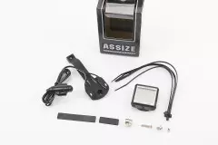 Велокомп`ютер дротовий 11-функцій, чорний AS-100 (без батарейок), (ASSIZE)