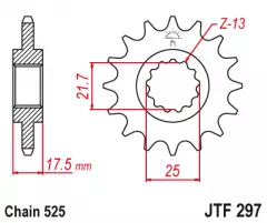 Зірка передня JT Sprockets JTF297.14