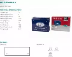 Акумулятор LANDPORT GB16AL-A2