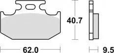 Колодки гальмівні дискові LUCAS MCB625SI