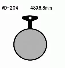 Колодки гальмівні дискові VESRAH VD-204