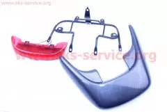 Пластик спойлер карбон із кріпленням та ліхтарем спойлера комплект Honda DIO AF-28 (Китай)