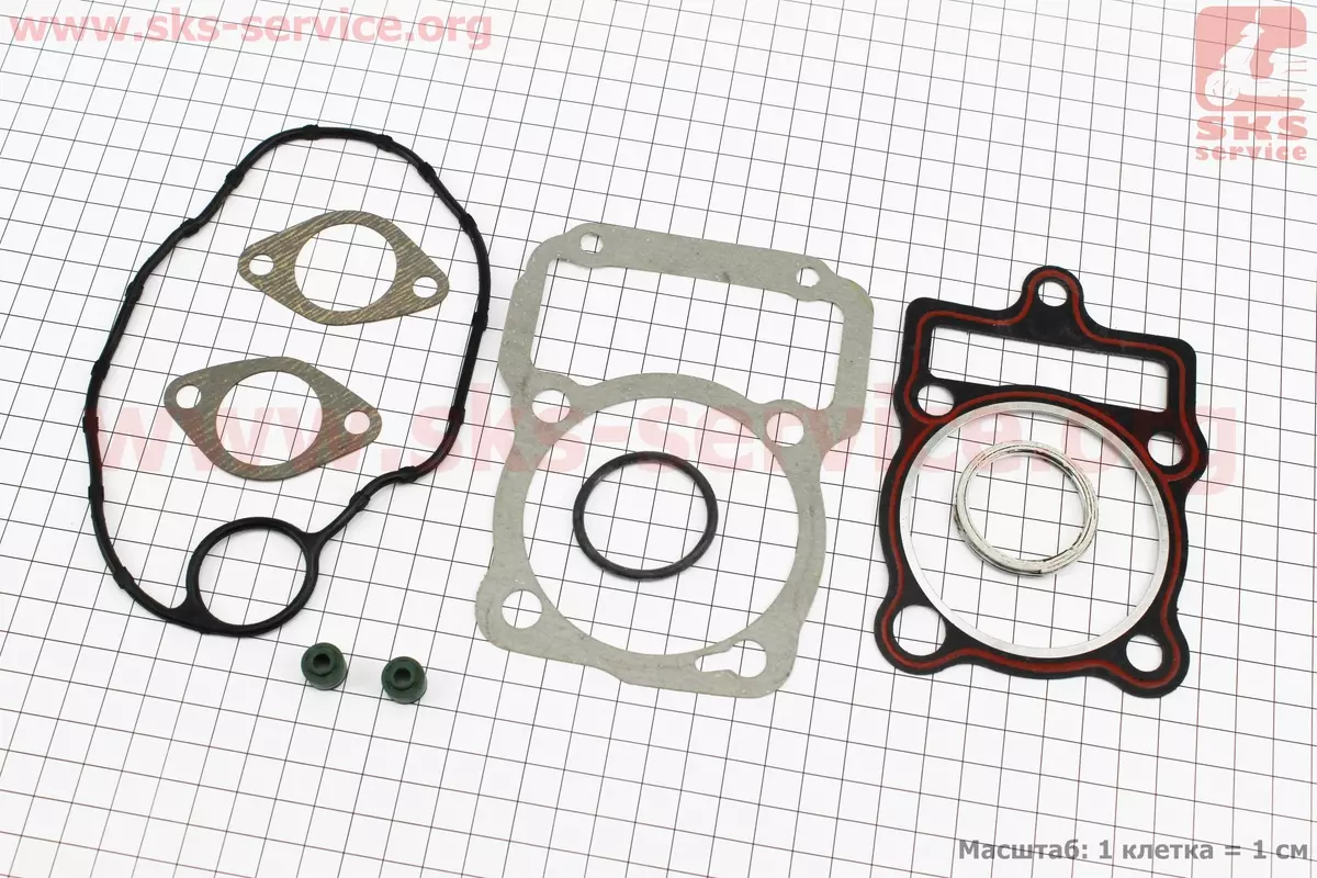 Набір прокладок поршневої 4T CG 250 діаметр 68мм 9 деталей (Китай)