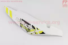 Пластик задній бічний лівий X-Road Light 200-250 білий з жовтим малюнком (Китай)