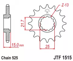 Зірка передня JT Sprockets JTF1515.15