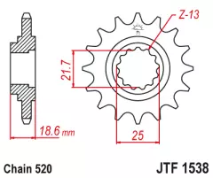 Зірка передня JT Sprockets JTF1538.14
