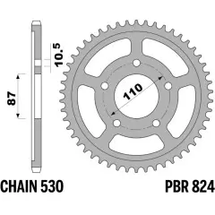 Зірка задня PBR 824.47C45