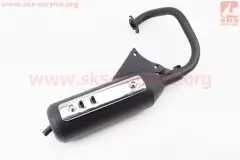 Глушник Honda DIO AF27/AF-30/FIT, тип 1(накладка хром), (Китай)
