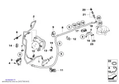 Держатель тормозного шланга (34327692465)