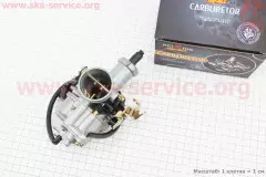 Карбюратор СВ/CG-200 дифузор 30мм дросель ручний, прискорювальний насос, якісний аналог (KEIHIN)
