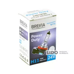 Лампа галогенна BREVIA H11 24V 70W PGJ19-2 Power Duty CP