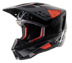 Шлем Alpinestars Supertech M5 ROVER, Серый/Красный, XS