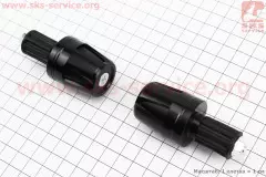 Відбійники керма конус чорні пара (HR), Чорний