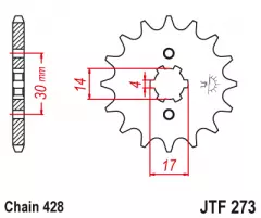 Зірка передня JT Sprockets JTF273.15