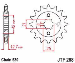 Зірка передня JT Sprockets JTF288.15
