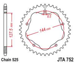Звезда задняя JT Sprockets JTA752.41