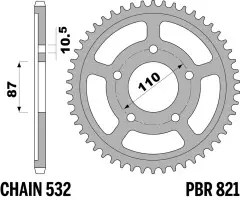 Зірка задня PBR 821.46C45