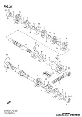 Gear, 6th drive gw25 (24260-48H00-000)