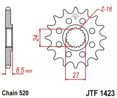 Зірка передня JT Sprockets JTF1423.15