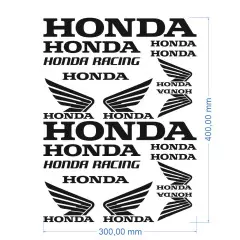 Наклейка логотип Honda Universal, Чорний
