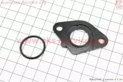 Прокладка патрубка карбюратора Honda DIO AF18/27 пластмас діаметр 18мм з манжетом (Китай)