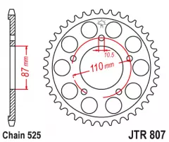 Зірка задня JT Sprockets JTR807.47