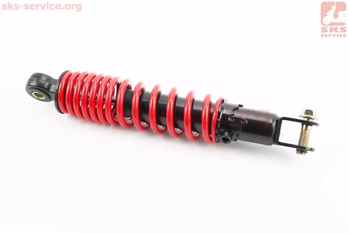 Амортизатор задній GY6, Suzuki 275мм діаметр 47мм (втулка 10мм/вилка 10мм) червоний (TATA)