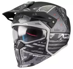 Шолом MT Streetfighter SV S Belic, Чорний матовий/Сірий, M