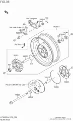 Nut,castle,18mm vz16 (K9221-01134-000)