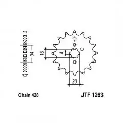 Зірка передня JT Sprockets JTF1263.15