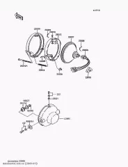 Зажим,HEAD LAMP LENS KT250A (23009015)