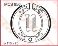 Колодки гальмівні барабанні LUCAS MCS951