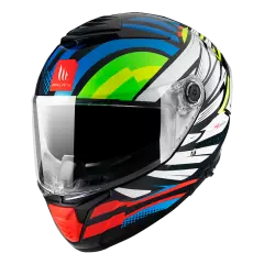 Шолом MT THUNDER 4 SV, Синій глянцевий/Жовтий, M