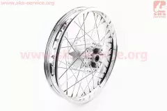 Колесо заднє спицьоване 18*2.15 Venom X-CROSS 250GY-7, вісь 15мм (Китай)