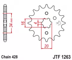 Зірка передня JT Sprockets JTF1263.11