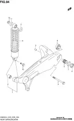 Bolt,rear shock abs, (62313-40B00-000)