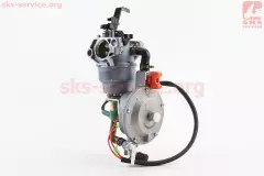Газовий карбюратор LPG (пропан-бутан) для генераторів 4-6кВт (механізм з вакуумним регулятором і поздовжньої тягою) тип 2, від 5шт -10% (Китай)