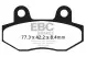 Колодки гальмівні дискові EBC FA086/2HH