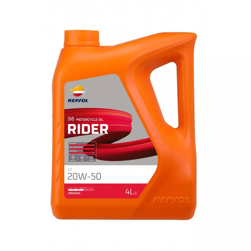 Олива моторна REPSOL RIDER 4T 20W-50 4 л.