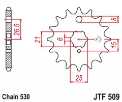 Зірка передня JT Sprockets JTF509.15
