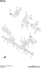 Bar pillion gsf600/s (43710-23E00-000)