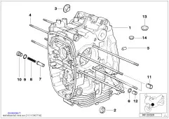 Картер двигателя для термостата (11111342716)