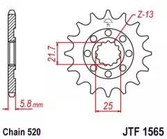 Зірка передня JT Sprockets JTF1565.13
